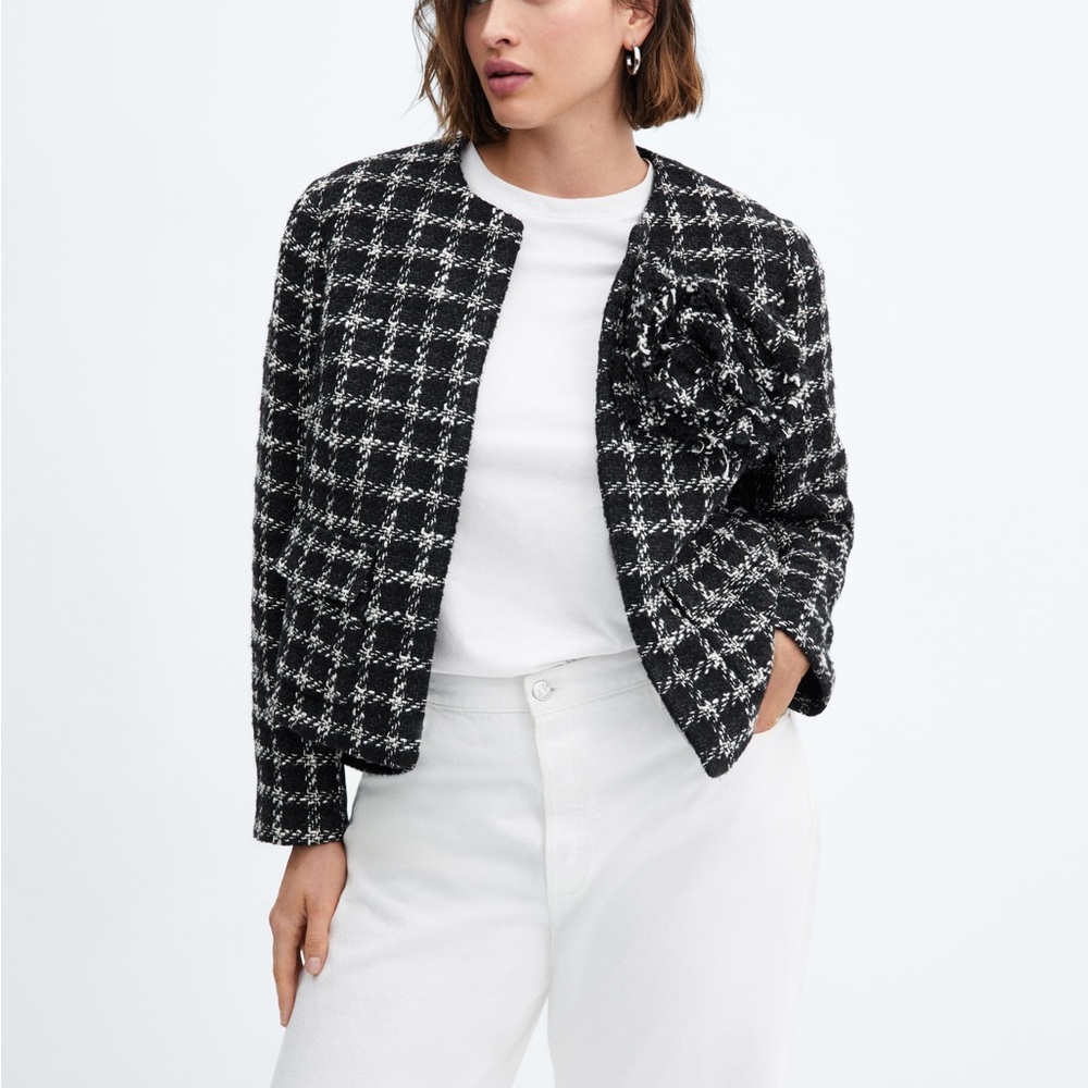 MANGO Wool Blend Blazer
